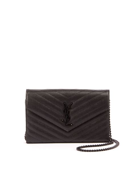 Saint Laurent Monogram YSL Small Matelasse Envelope Chain 